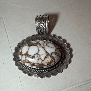 Sterling Silver Wild Horse Statement Pendant